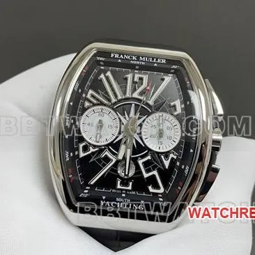 ABF factory 1:1replica watch Frank Muller V45black dial leather braceletside live photo