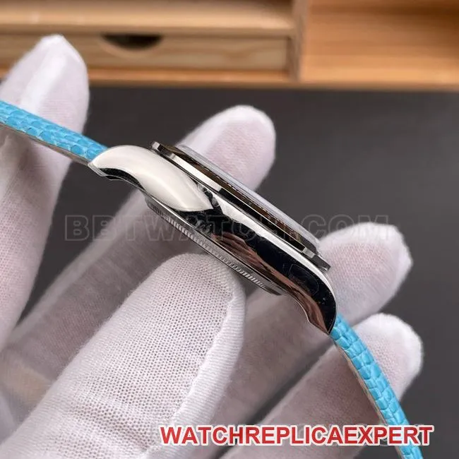 Watch PPM Factory DaytonaRolex Blue Fritillaria 4130 Mechanical Caseback Live Photo