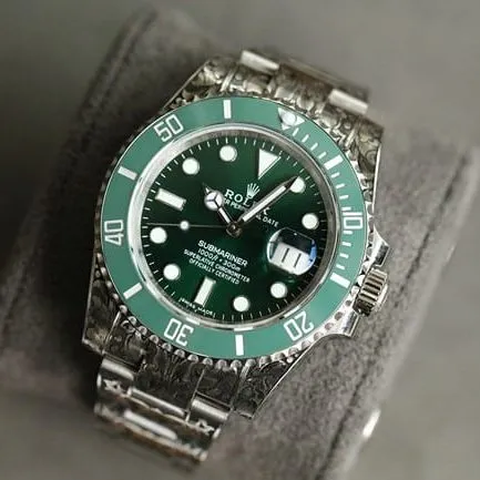 top-tier watch Rolex classic Starbucks Submariner carved special edition front view