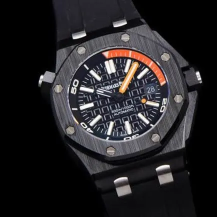 collectible AP 15707 black luminous ceramic classic watch movement diagram