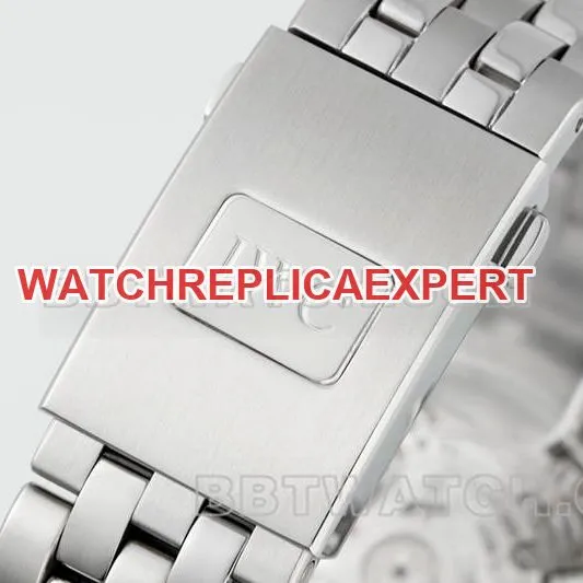 IWC collectible watch APS factory pilot green dialchronograph69385movementsteel bracelet front live photo