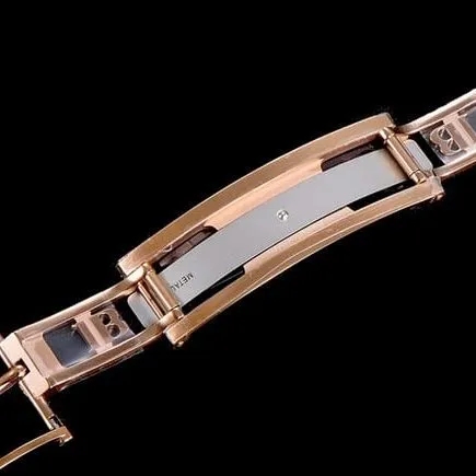 OM Factorytop-tier watch Blancpain men's white dial brown belt villeret classic 6654leather strap watch front view