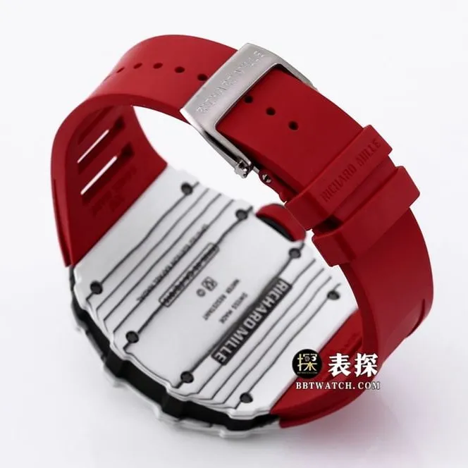 BBR RM 35-01Richard Mille1:1replica watch men's black dial red rubber style braceletlive photos