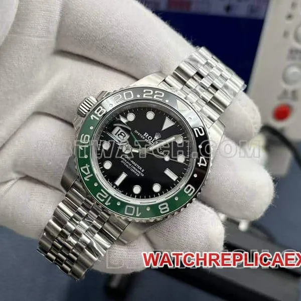 VSRolexGMT-Master type top-tier 1:1high-quality left-handed sprite circle 126720clasplive photos