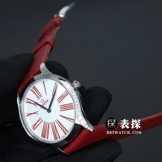 Omega Diefei top-tier watch ladies white dialleather strap model pictures and prices overall live photos