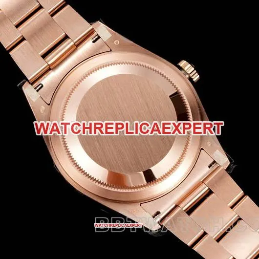 1:1replica watch AR+ factory Rolex pilot white dial mechanical rose goldcaseback live photo