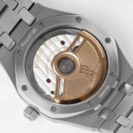 8F factory Audemars Piguet watch women's white dialsteel braceletautomatic movement watch 34mm Royal Oak series watch movement picture