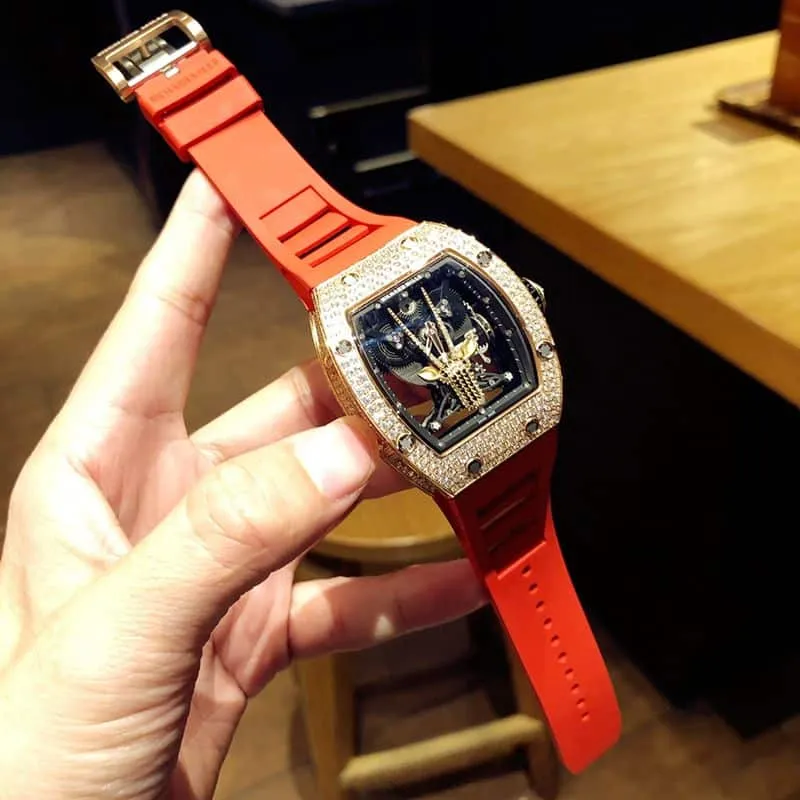 Richard Mille watch RichardMille Gypsophila series men's mechanical watch side view