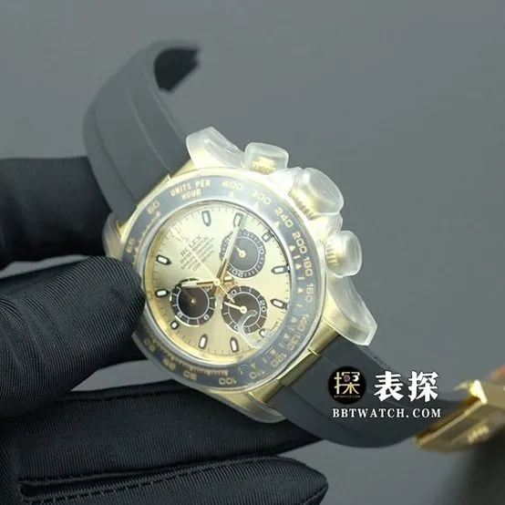 top-tier replicaC factory 18K gold Rolex new Shawn Yue yellow goldDaytona4130movement men's watch M116518ln-0048caseback live photo