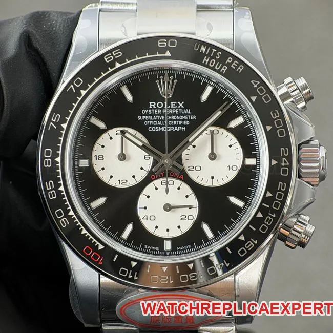 CBD Factory Daytona1:1replica watch Rolexwhite gold Le Mans black dial4132clasplive photos