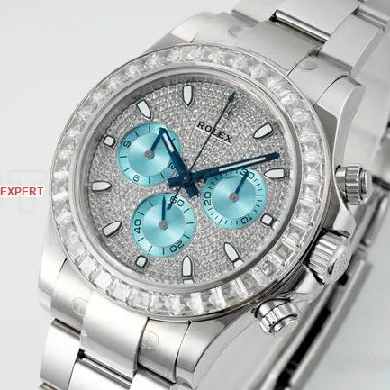 watch DaytonaPPM factory Rolex diamond disc Moissanite diamond bezelside live photo