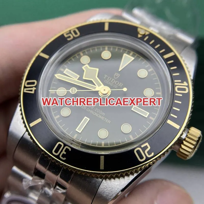 Tudortop-tier watch DIF factory Biwan 41mm green dial mechanical steel bracelet caseback live photo