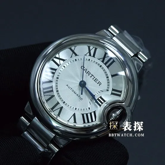 Cartier blue balloon watch women's 33mm white dial blue needle steel bracelet model pictures and prices front live photo
