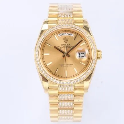 EW Factorytop-tier watch Rolex men's gold plate gold steel braceletday displayDatejustautomatic movement watch clasp picture