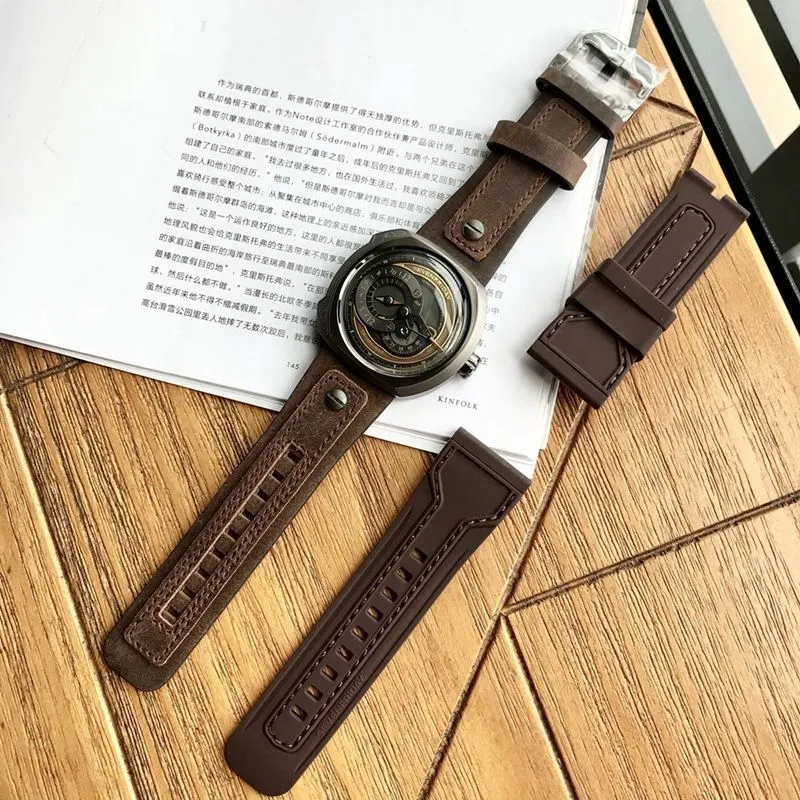 Sevenday display five watch Sevenfriday automatic movementmen's watch back cover picture
