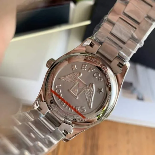 Longines Compaq series 8mm ultra-thin design three-color ready-made ladies quartz watch front view