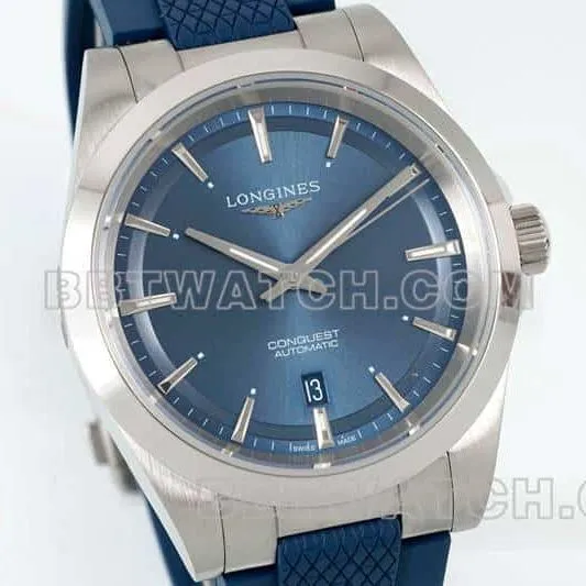 AF FactoryLongines Concas 1:1super cloneblue dial rubber model L3.830.4.92.9side live photo
