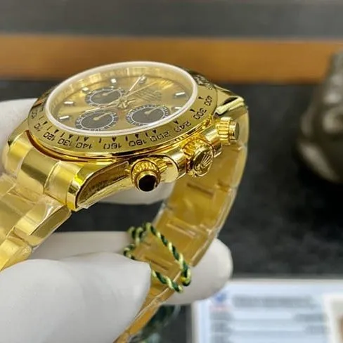 Rolextop-tier watch men's gold plate gold band Daytona series mechanical watch back cover picture