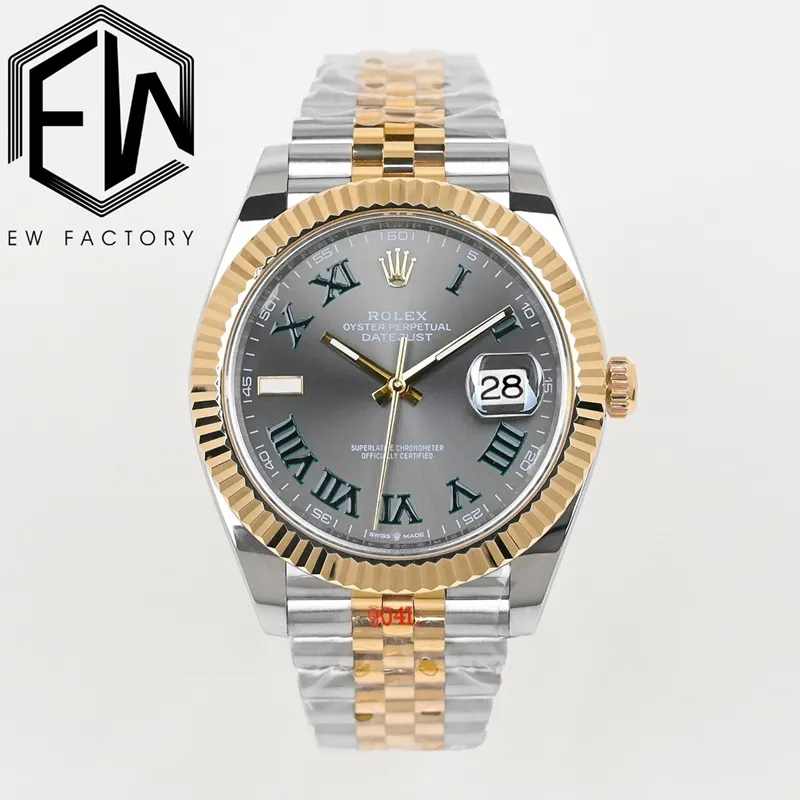 EW Rolex Datejust 41mm dark grey dial