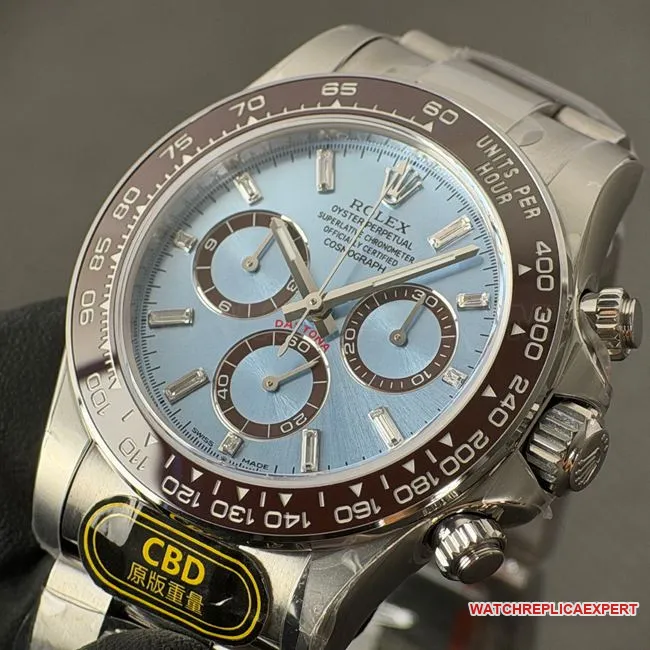 CBD factory 1:1replica watch RolexDaytona ice blue dialsteel bracelet4131clasplive photos