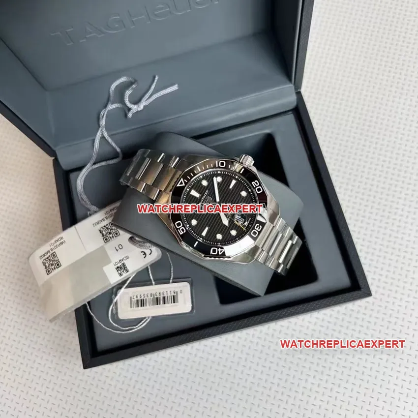 TAG Heuer Aquaracer top-tier 1:1high-quality replicablack dialsteel bracelet model WBP201A.BA0632braceletlive photos