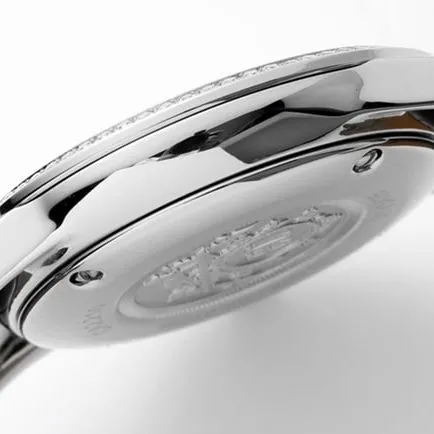 Top-tier Hermès women's white dial black belt quartzleather strap watch side view