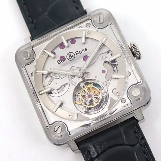 BBR factory Bell & Ross watch new BR-X2tourbillonv2 upgraded version square mechanical front view