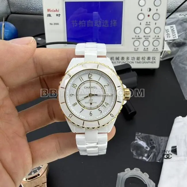 1:1replica watch ChanelBV factory white dial38mm mechanical caseback live photo