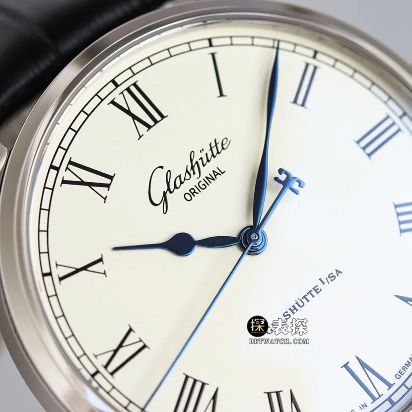 3WF factory Glashütte Original original MP top-tier watch men's white dialleather strap model pictures and prices clasplive photos