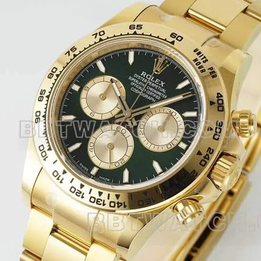 APS factory RolexDaytonatop-tier 1:1super clonegreen dialsteel bracelet model 126508braceletlive photos