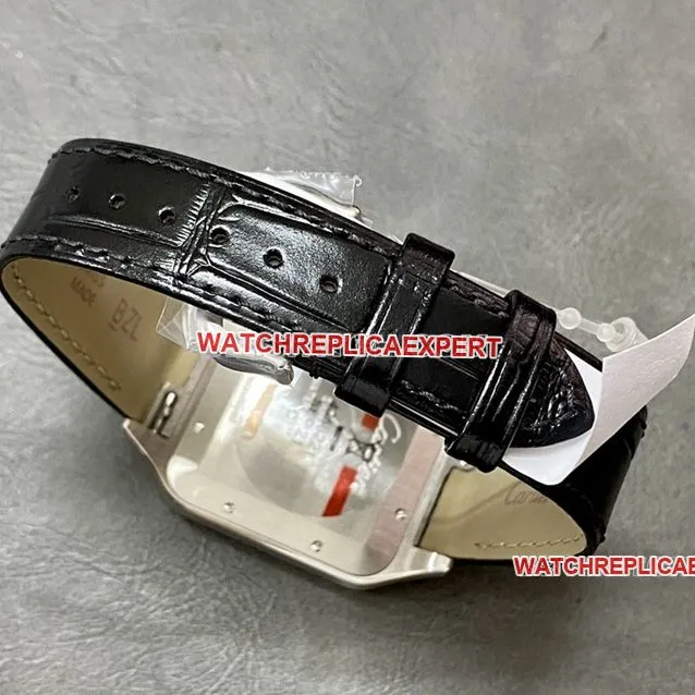 F1 factory Cartier Santos top-tier silver dialrose gold circle large size W2SA0017 front live photo