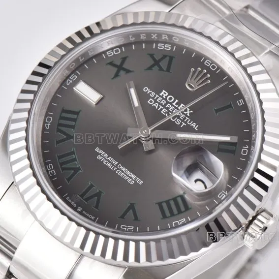 C factory Rolex log top-tier 1:1super Pothos 41mm three-row link m126334-0021caseback live photo