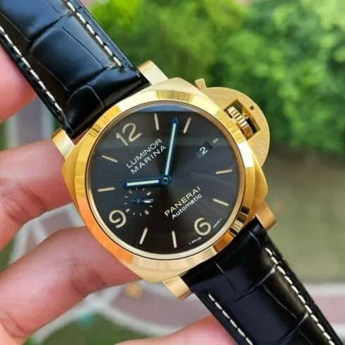 Dachang high-quality replicaVSpaneraiPAM1115 yellow gold black dial men's watch movement picture