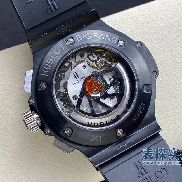 Big factory high-quality Hublot black dial Big Bang series chronograph watch side