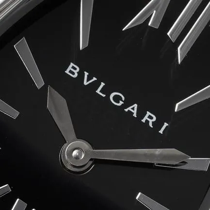 BV factory top-tier watch Bvlgari women's black dial black ceramicbraceletquartz watch side view