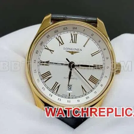 TW factory Longines watchmaking traditional top-tier 1:1super clonesilver dialyellow goldL2.844.6.71.2side live photo