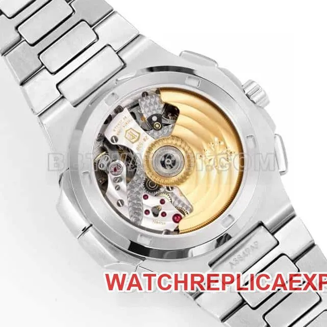 Sporty and elegant optimal watch P1 factory Patek Philippeblack dial mechanical steel bracelet model 5990braceletlive photos