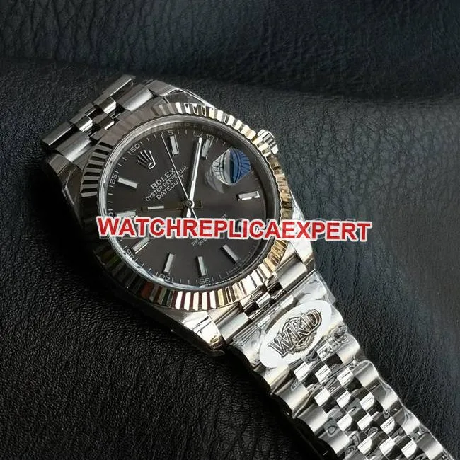 WKD Factory collectible Watch Log Diary Rolex 41mm Gray Dial 126331 Front Real Shot