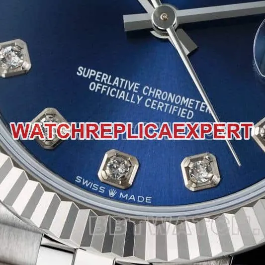 ARF FactoryRolex log top-tier replicablue dial31mm five grid link 278274front live photo