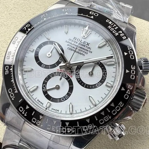 Watch Daytona UFO Factory Rolex White Plate 4131 Mechanical Weight Actual Pictures