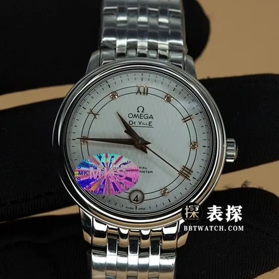 MKS FactoryOmega Die Fei watch women's white dial gold needle steel bracelet model pictures and price weight live photos