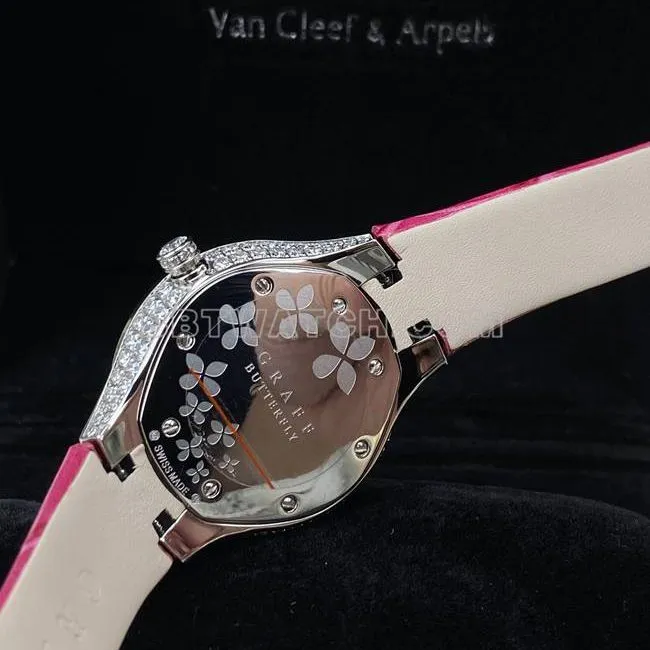 top-tier watch Graf VCA factory sapphire crystaldiamond33mmquartz movementfront live photo