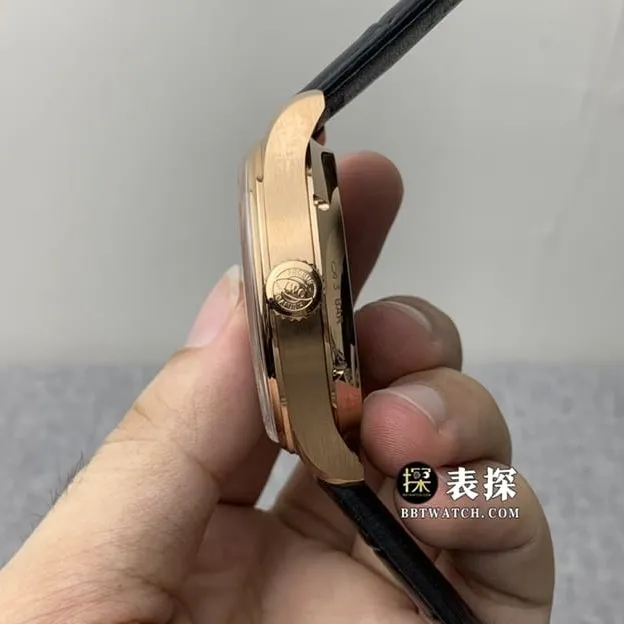 YL Factory IWC Men's Portuguese Top Watch Black Tourbillon Leather Strap Model Pictures and Price Back Real Photo
