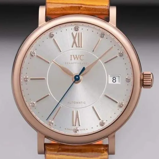 IWC women's watch Portofino top-tierladies' watch back cover picture