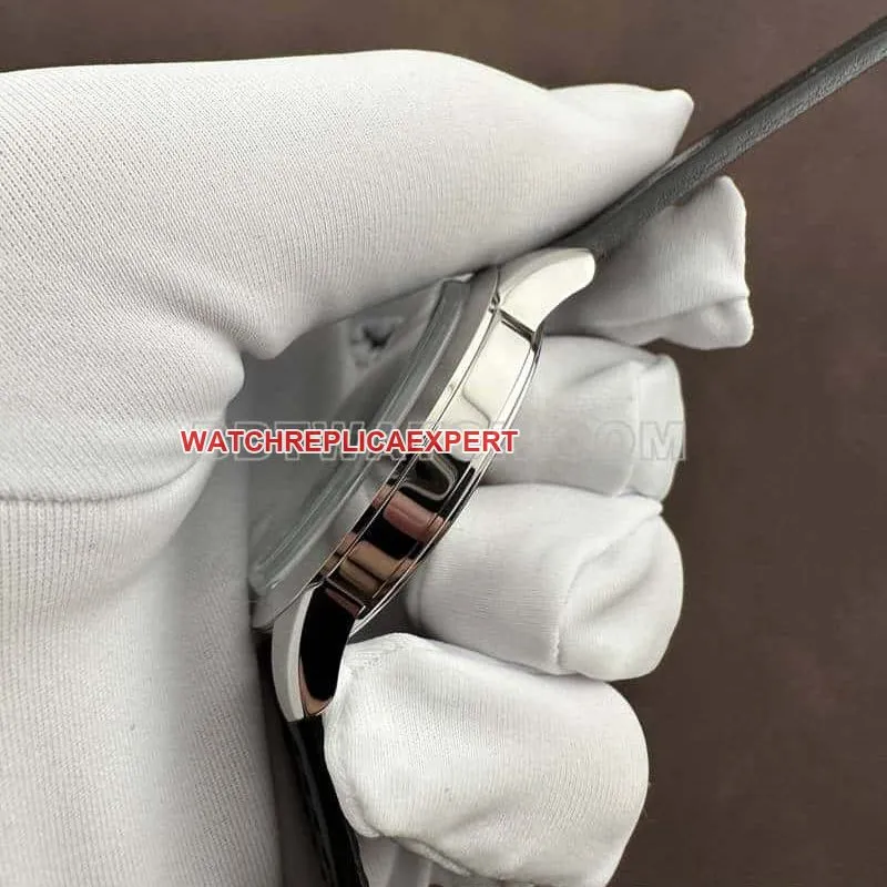 AF FactoryLongines Concast stop-tier 1:1high-quality replicablue dialleather strap front live photo