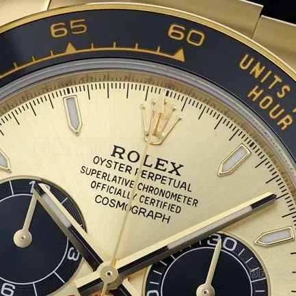 collectible watch ZF FactoryRolexDaytona gold plate gold case 4131 mechanical caseback live photo
