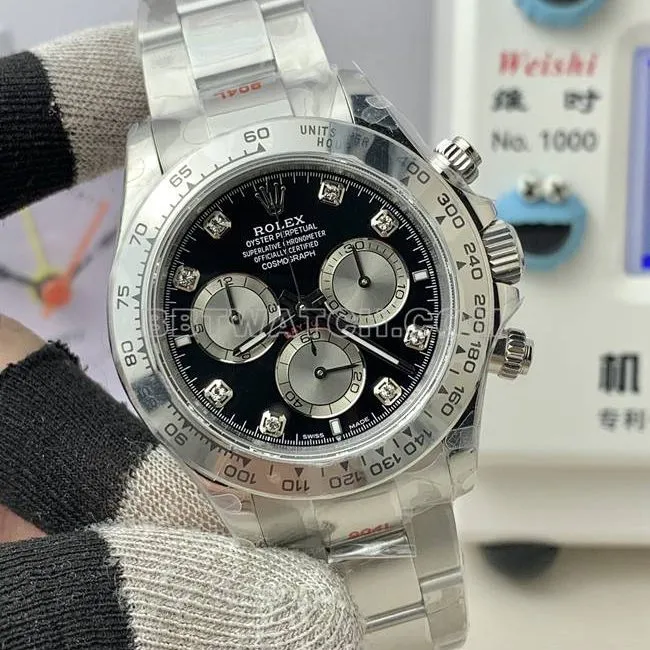 top-tier watch RolexQF factory Daytonablack dial4131 mechanical caseback live photo