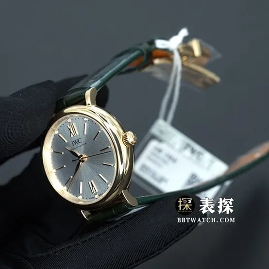 IWC Portofino top-tier watch ladies dial gold needle leather strap model pictures and prices overall live photos
