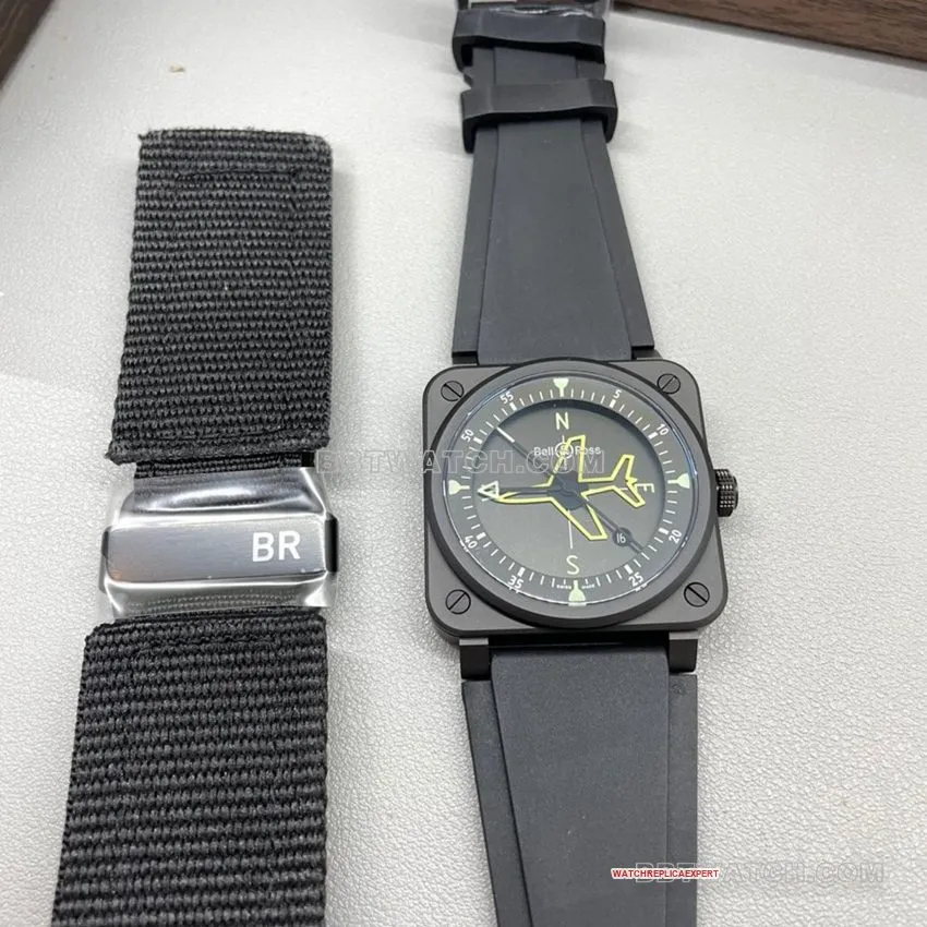Bell & Ross top-tier 1:1high-quality replica2024 new black dialBR03A-CPS-CE/SRBfront live photo