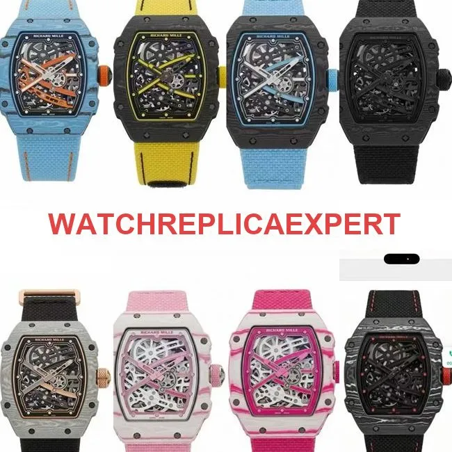 collectible watch RM067-02Richard Mille hollow dial black braceletfront live photo